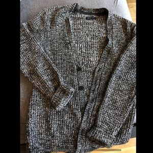 Grey buttoned cardigan